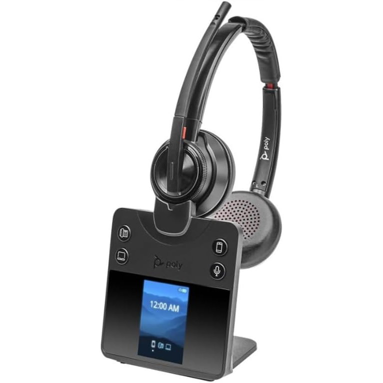 poly savi 8420-m office wireless headset binaural for ms teams icon view