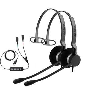 Jabra Biz 2300 USB Training Bundle (2 Headsets + Link 265 Cable)