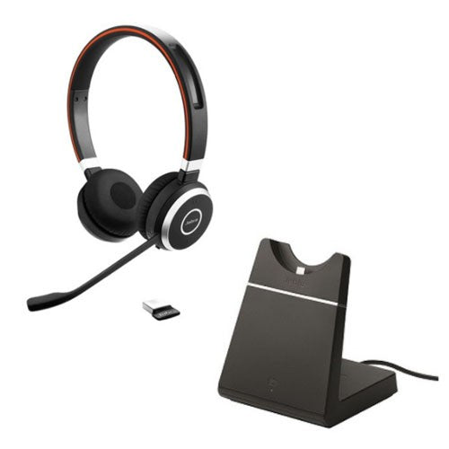 Jabra EVOLVE 65 MS Stereo Headset w/Stand MS Teams *DISCONTINUED*