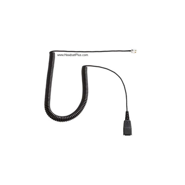 Jabra Link 850, 860 Replacement QD to RJ-9 coiled cable 6ft