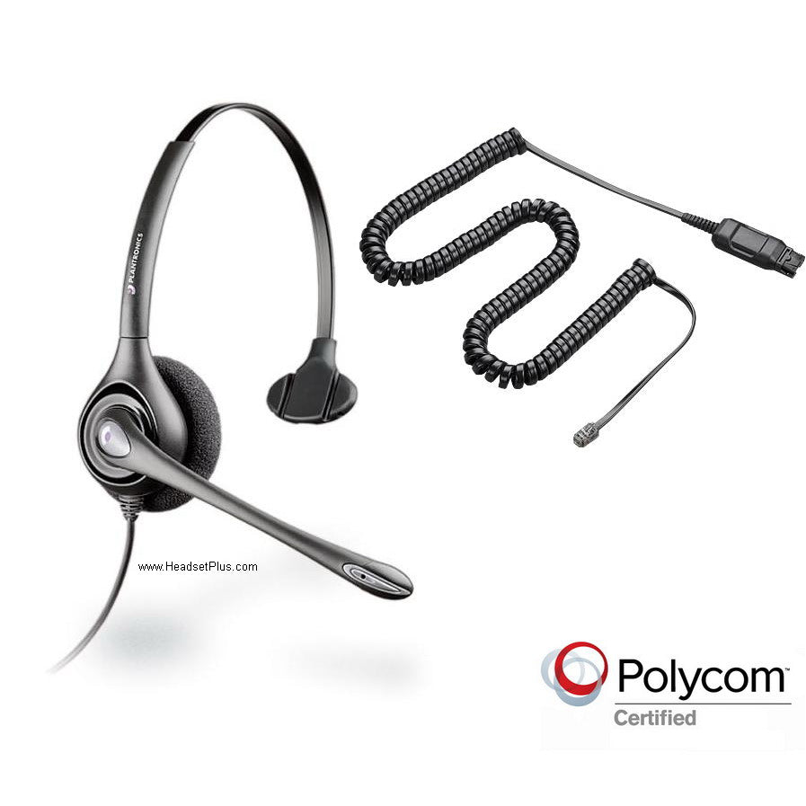 Plantronics HW251N-POLY Noise Canceling Polycom Headset *DISCONTINUED*