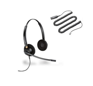 Plantronics PW520 Polaris Binaural Noise-Canceling Headset (HW520 + A10)