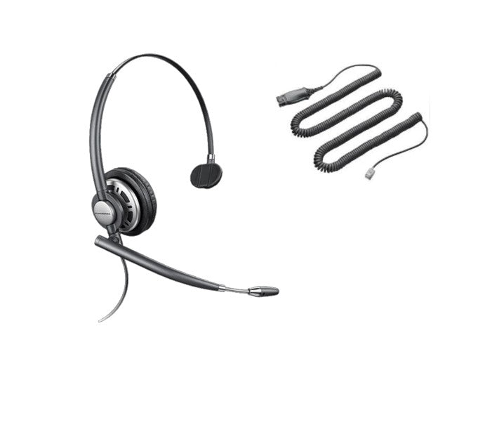 Plantronics PW710 Polaris Premium Mono Noise-Canceling Headset (HW710 + A10)