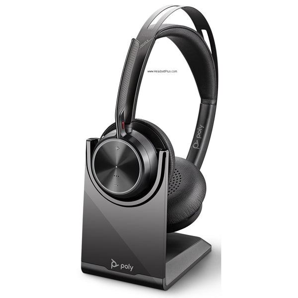 Poly Voyager Focus 2 MS USB-A Bluetooth Stereo w/Charging Stand