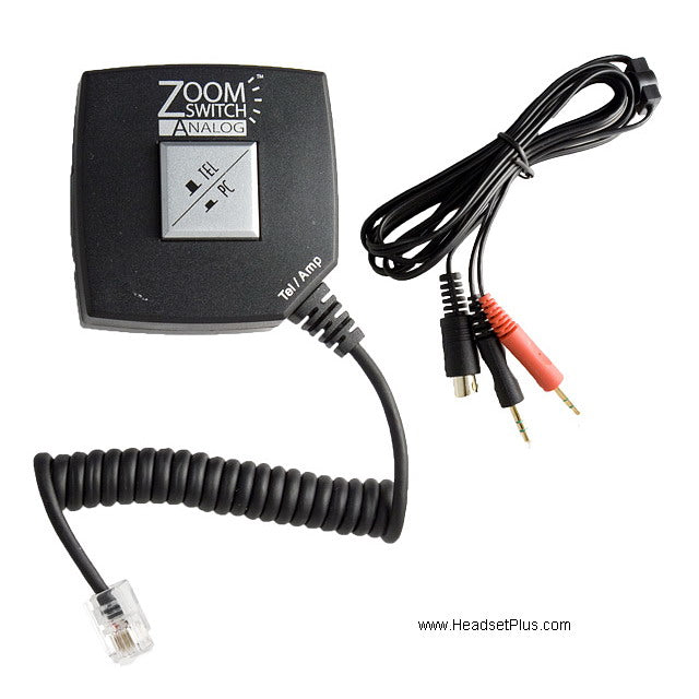 Zoomswitch PC Analog Headset Switch Adapter