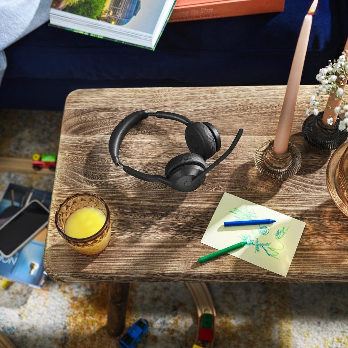 Jabra Evolve2 55 UC Stereo USB-A Bluetooth Headset w/Stand