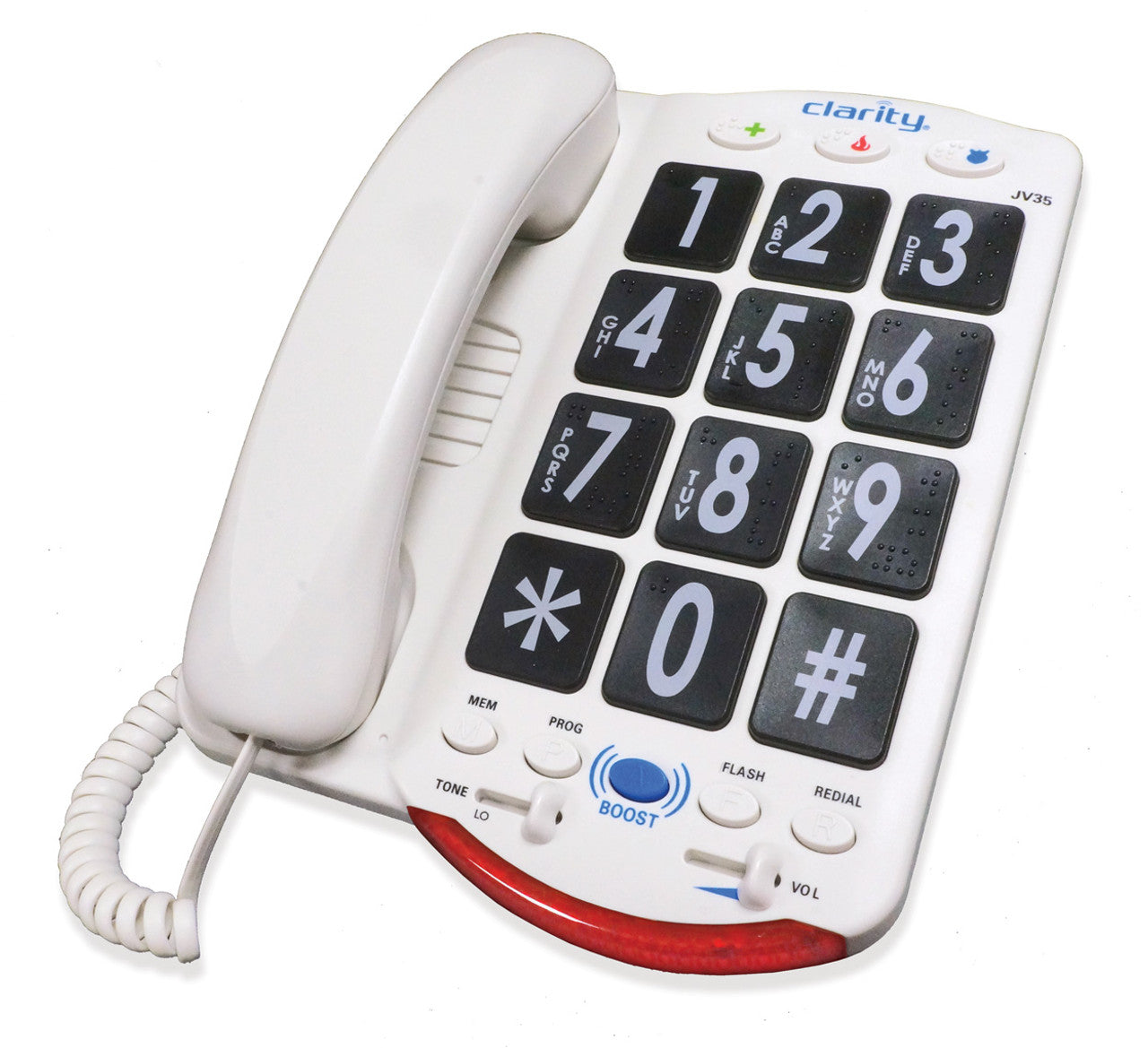 Clarity Walker JV35 Amplified Telephone with Talk Back Numbers
