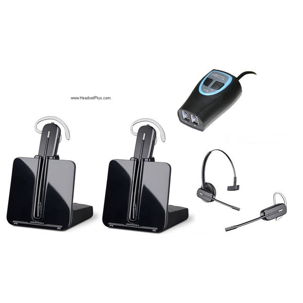 Plantronics CS540 Wireless Training Bundle (2 Headsets + ZoomSwitch Adapter)