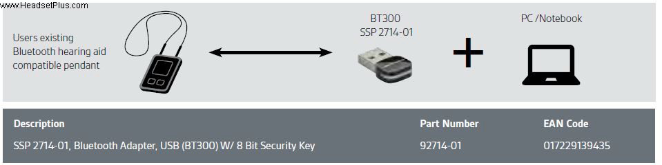 hearing aid wireless headset for PC