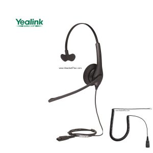 Support Yealink Bluetooth Headset Wireless USB Dongle and Headset Bundle Noise Reduction Desk Phone for SIP-T27G,T29G,T46G,T48G,T46S,T48S,T52S Black 1PACK 