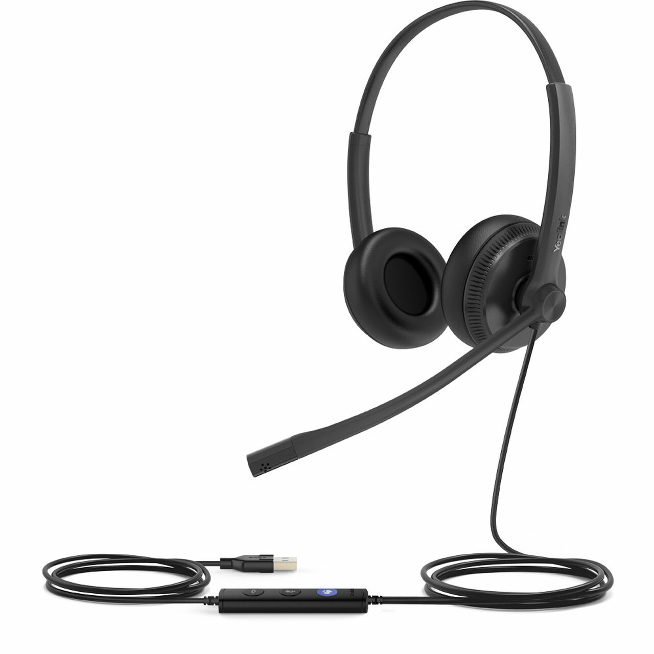 yealink uh34 dual uc usb-a stereo computer headset view