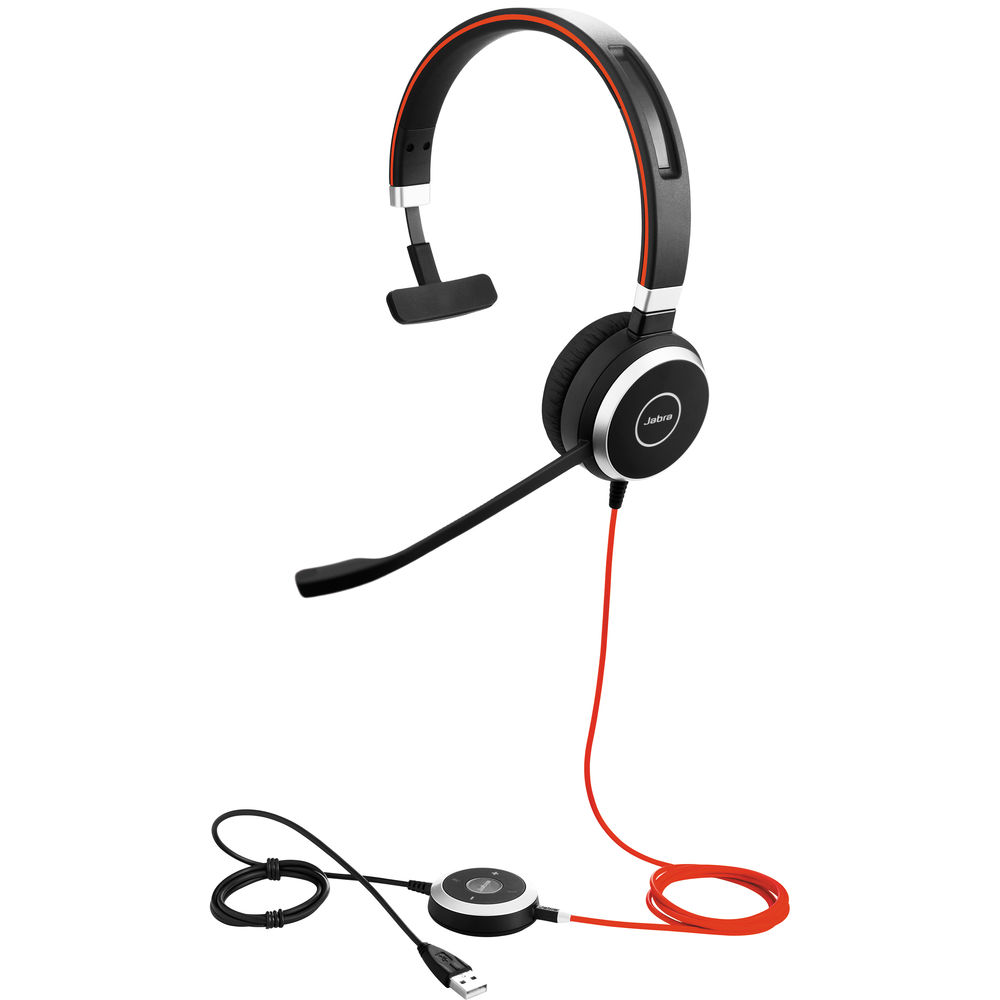 jabra evolve 40 uc mono usb-a, 3.5mm headset view