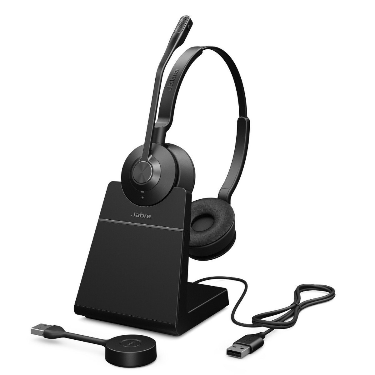 jabra engage 55 stereo uc dect usb-a computer headset w/stand view