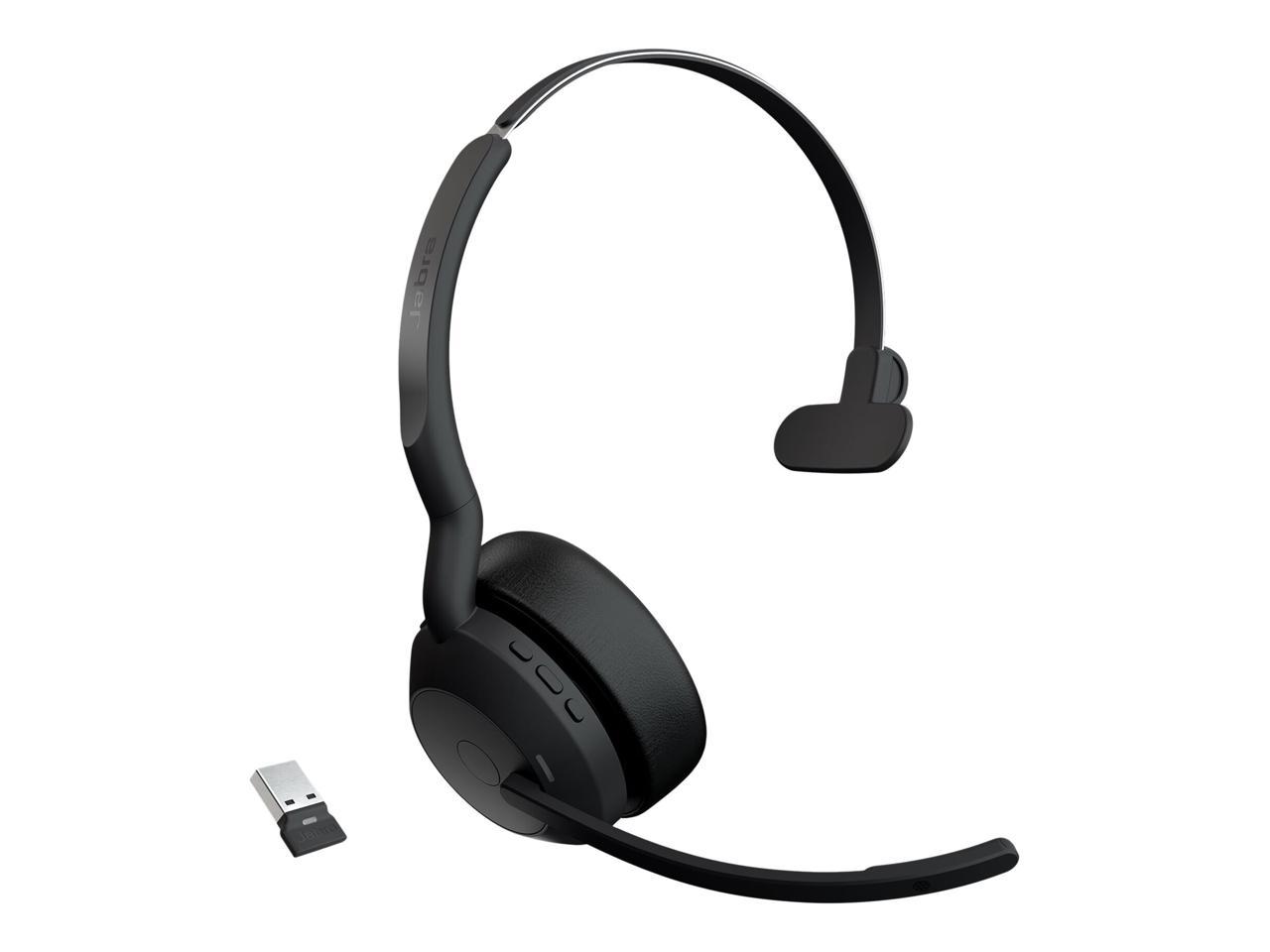jabra evolve2 55 uc mono usb-a bluetooth wireless headset view