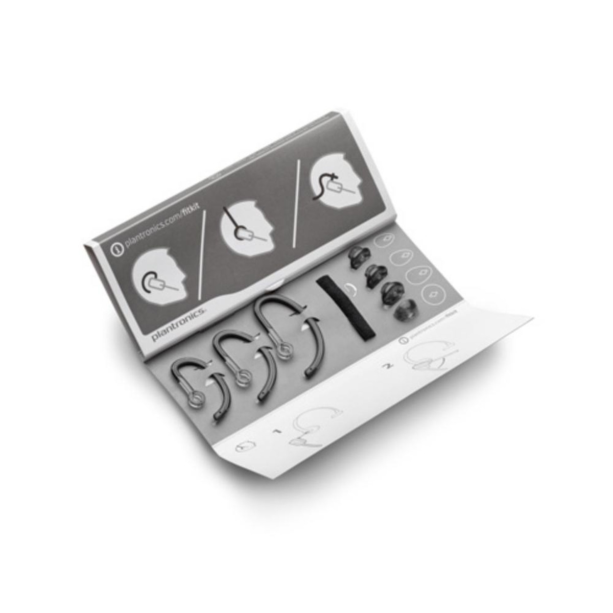 plantronics/poly savi 8240, 8245 earloop/earbuds gel fit kit icon view
