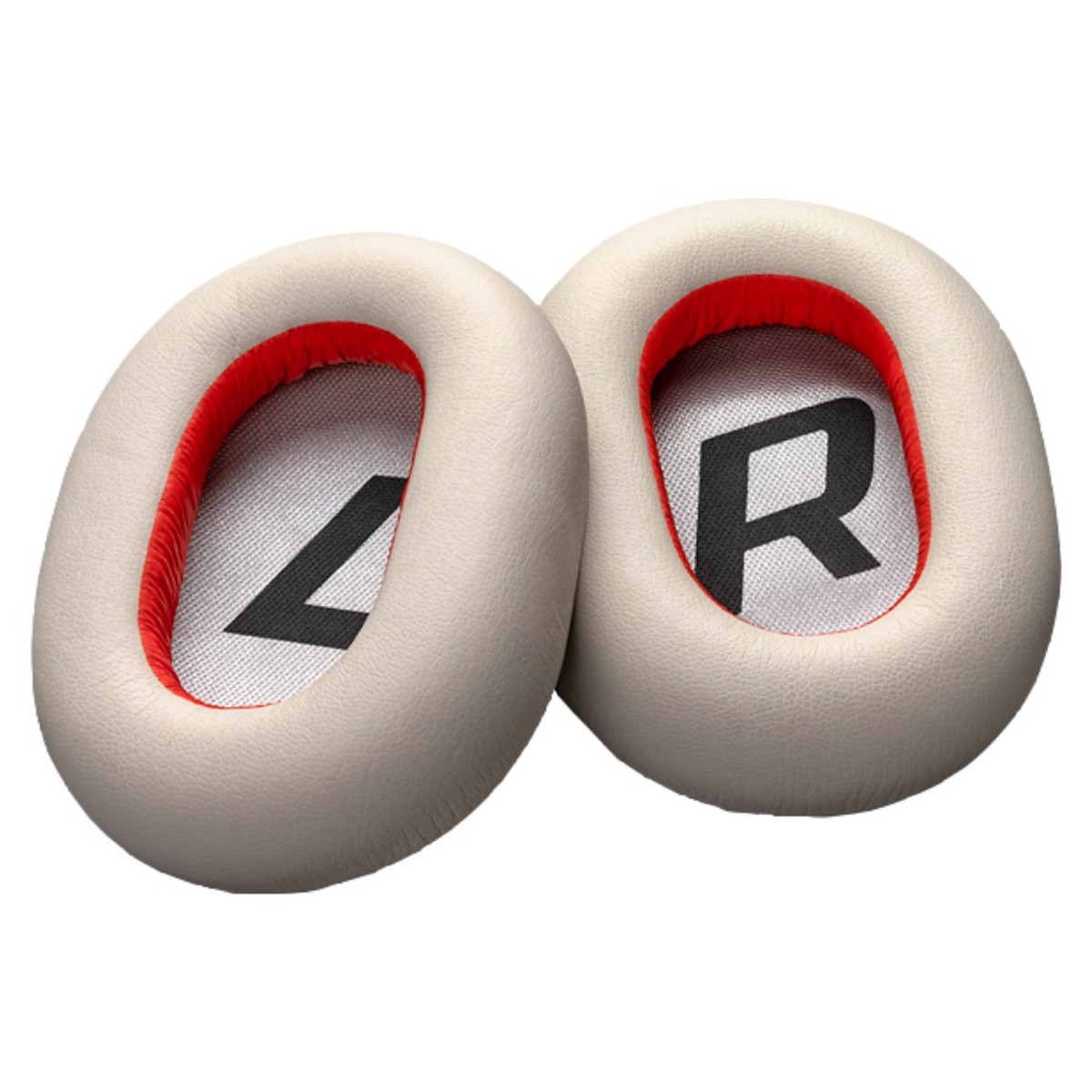 poly voyager 8200 leather ear cushions, ivory (beige) icon view
