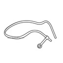plantronics cs540 w440 w740 4245 8240 behind the head neckband view