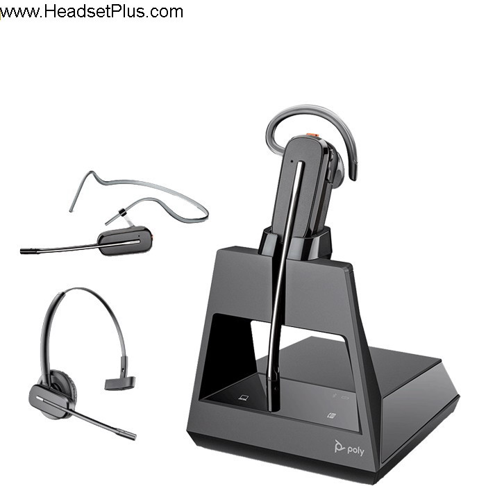 poly voyager 4245 office convertible bluetooth headset view