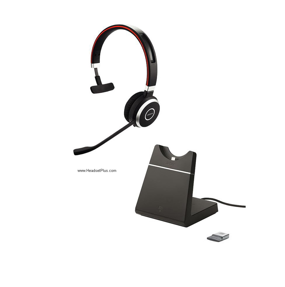 jabra evolve 65 uc mono headset w/stand *discontinued* view