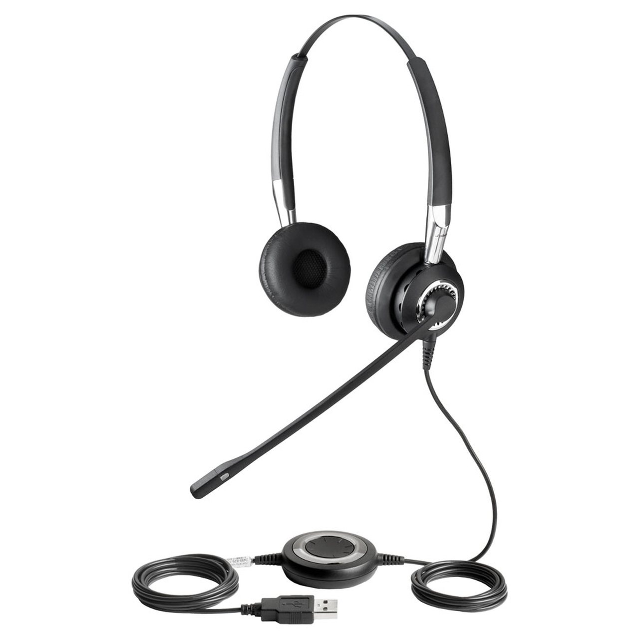jabra biz 2400 ii duo ms usb/bluetooth stereo headset teams *dis view