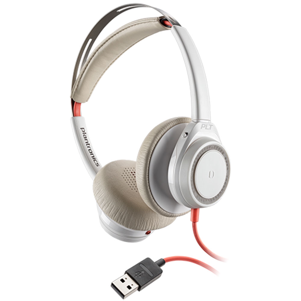 plantronics blackwire 7225 usb-a stereo headset white *discontin view