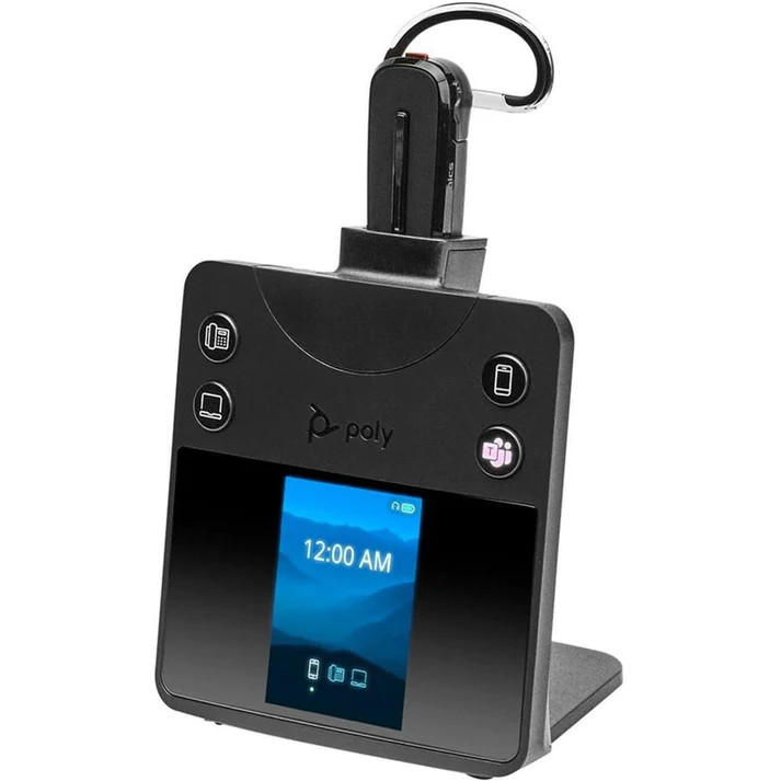 poly savi 8445-m office wireless headset convertible, ms teams view