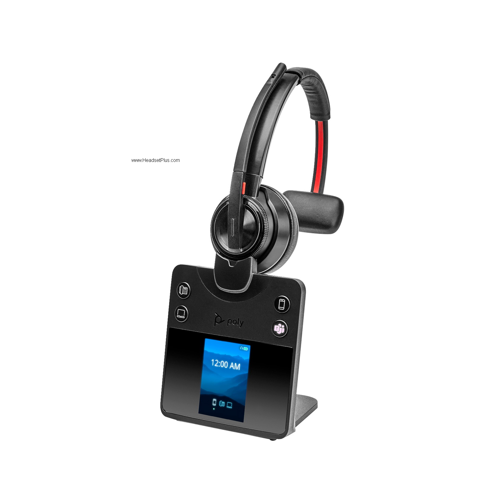 poly savi 8410 office wireless headset mono icon view
