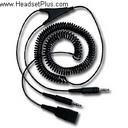gn netcom headset to pc sound card cable dual 3.5mm view