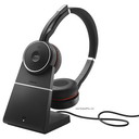 jabra evolve 75 ms stereo bluetooth usb headset w/stand *discont view