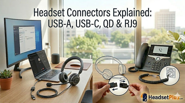 Headset Connectors Explained: USB-A, USB-C, QD & RJ9