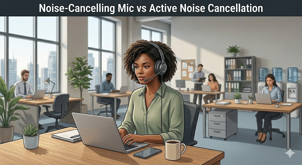 Noise-Cancelling Mic vs Active Noise Cancellation: What You're Actually Buying