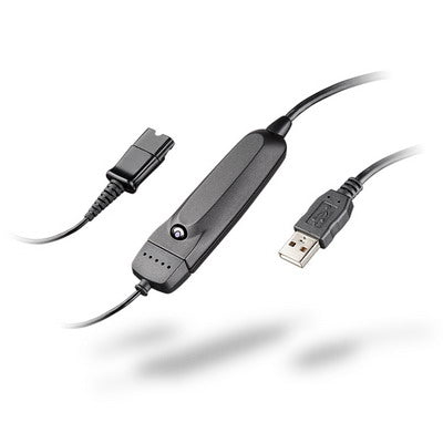 Connect a Plantronics Corded QD Headset to Your Computer