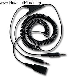 GN Netcom Headset to PC Sound Card Cable dual 3.5mm