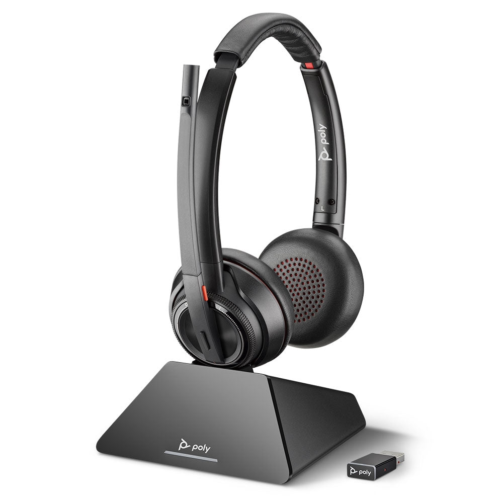 Poly Savi 8220 MS Stereo USB-A Wireless Headset, Microsoft Teams