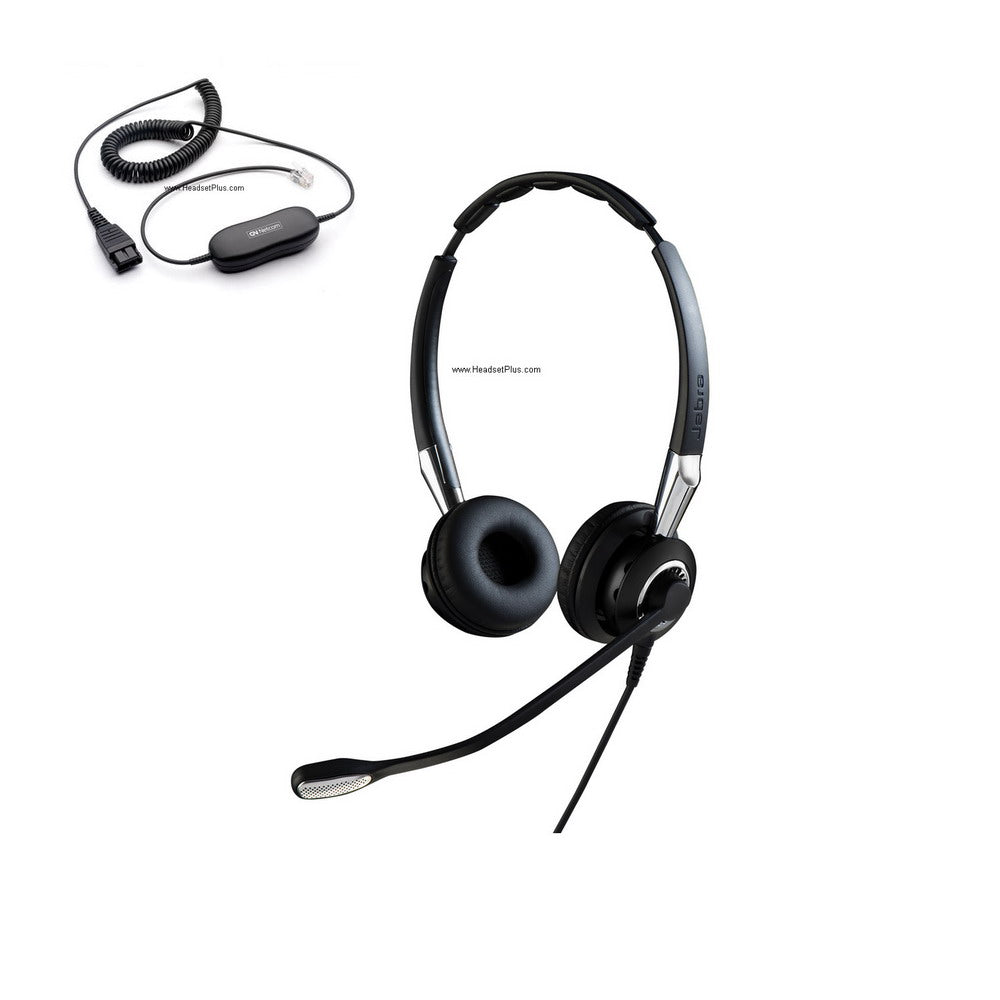 Jabra Biz 2400 II Duo Noise Canceling Direct Connect Headset