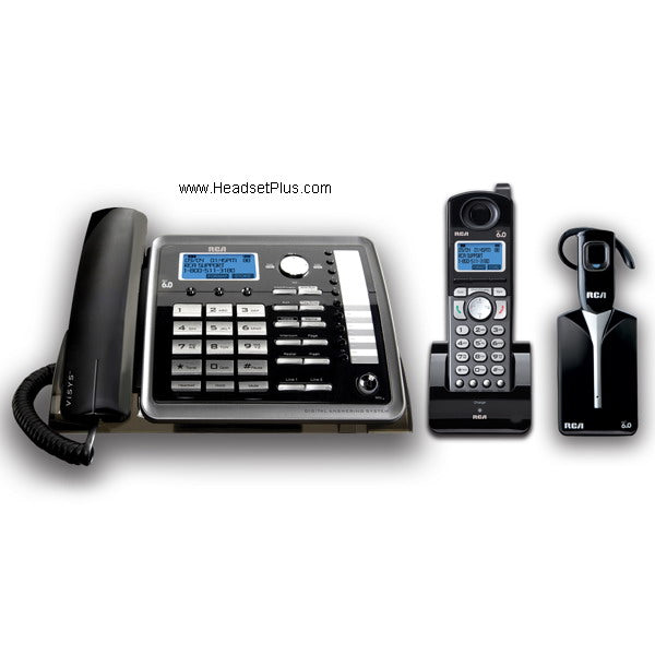RCA 25270RE3 2line Cordless Telephone Wireless Headset *DISCONTINUED*