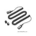 Plantronics Lightweight Extension Cable w/QD lock kit, 10ft