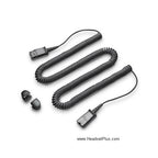 Plantronics Lightweight Extension Cable w/QD lock kit, 10ft