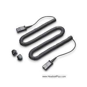 Plantronics Lightweight Extension Cable w/QD lock kit, 10ft
