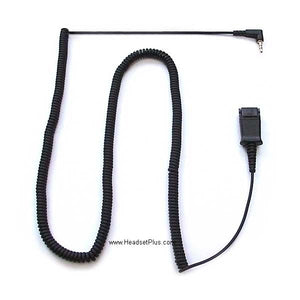 Plantronics 2.5mm Quick Disconnect Coil Cable 10ft