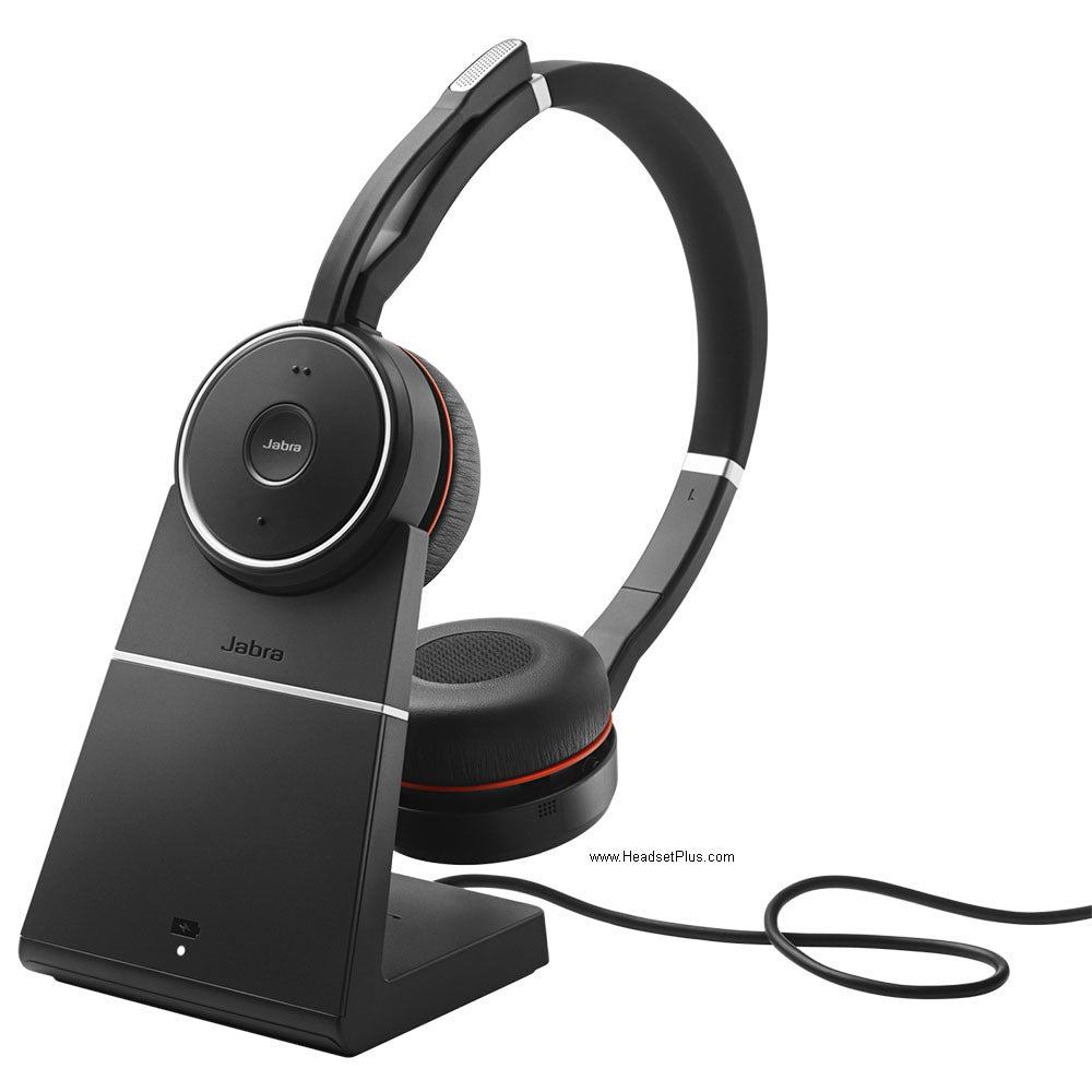 Jabra EVOLVE 75 MS Stereo Bluetooth USB Headset w/stand *DISCONTINUED*