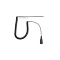Jabra Link 850, 860 Replacement QD to RJ-9 coiled cable 6ft