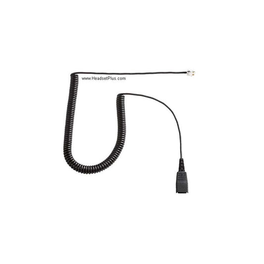 Jabra Link 850, 860 Replacement QD to RJ-9 coiled cable 6ft