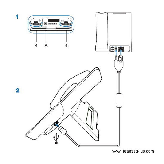 Plantronics APU-7 Cisco IP 8961 9951 9971 EHS Cable *DISCONTINUED*