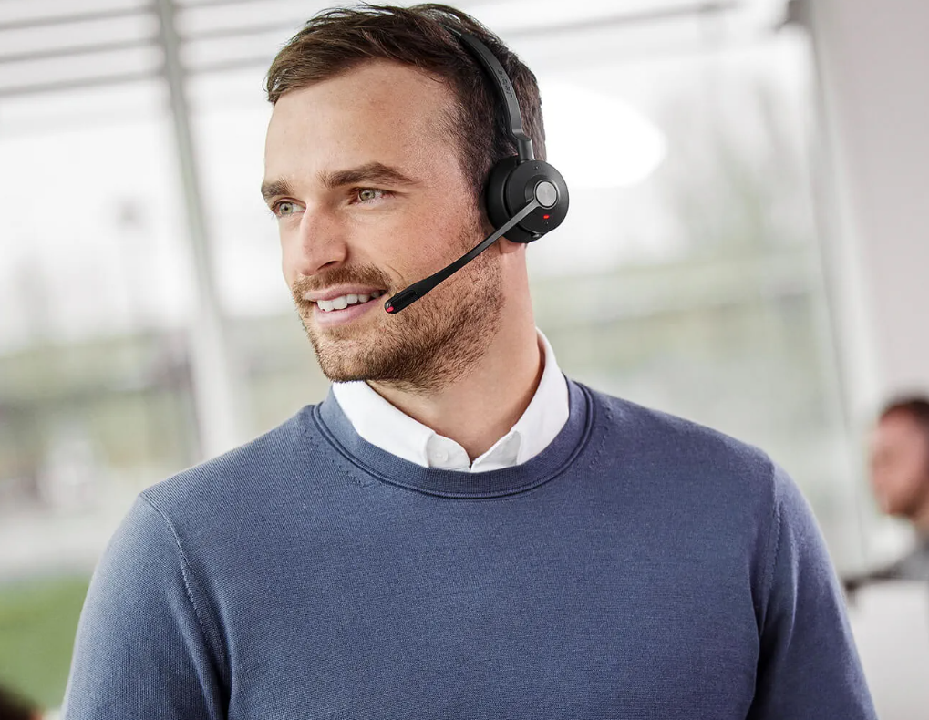 Jabra Engage 45 SE Mono+EHS Polycom Wireless Headset Bundle