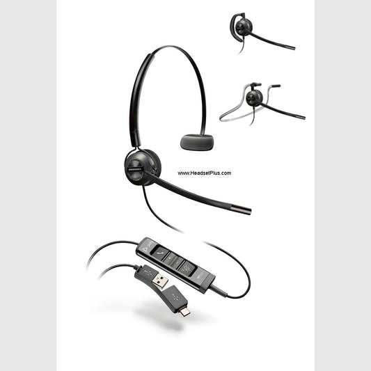 Poly EncorePro EP545 USB (A,C) Convertible Headset UC