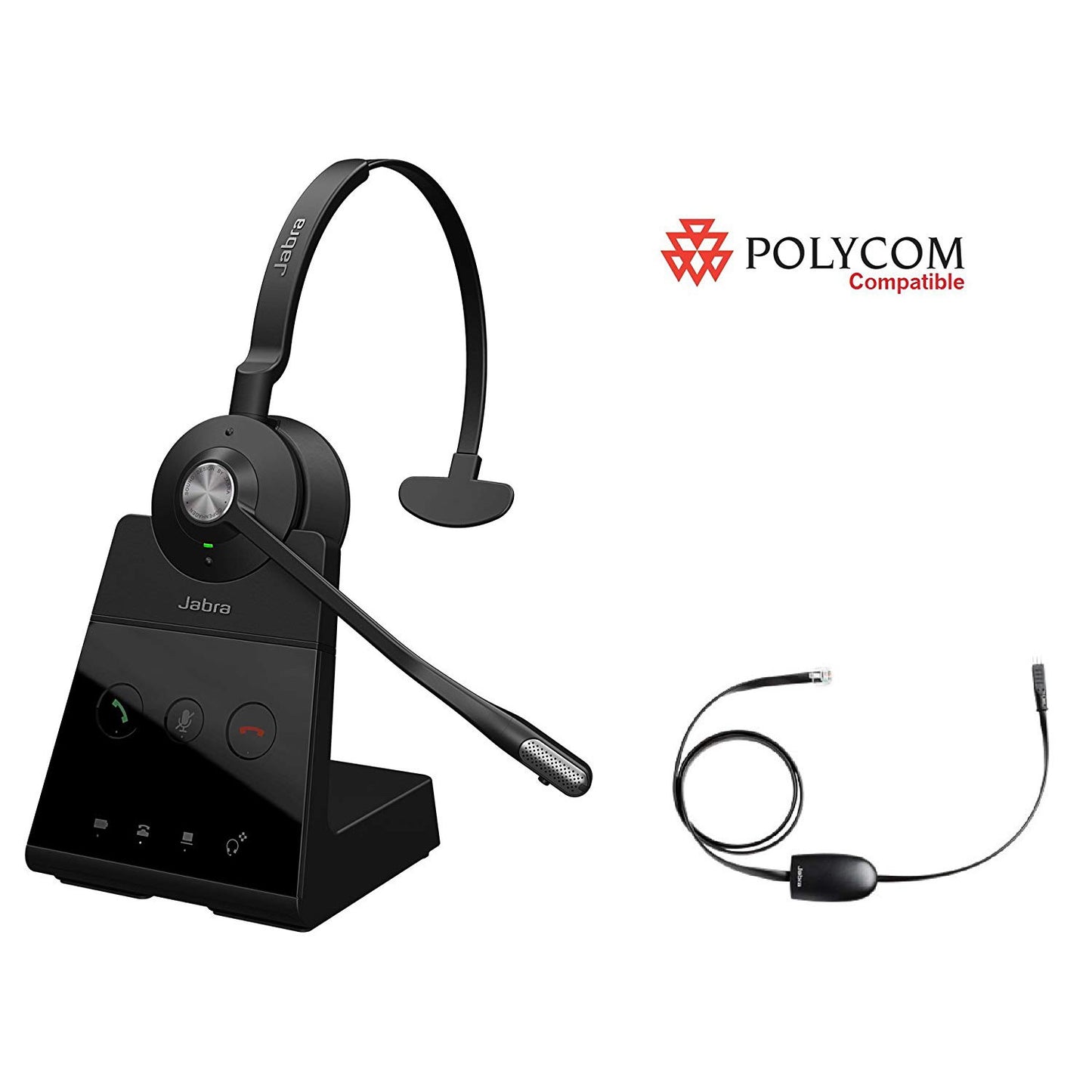 Jabra Engage 65 Mono+EHS Polycom Phone Headset Bundle *DISCONTINUED*