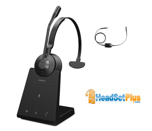 Jabra Engage 45 SE Mono+EHS Polycom Wireless Headset Bundle
