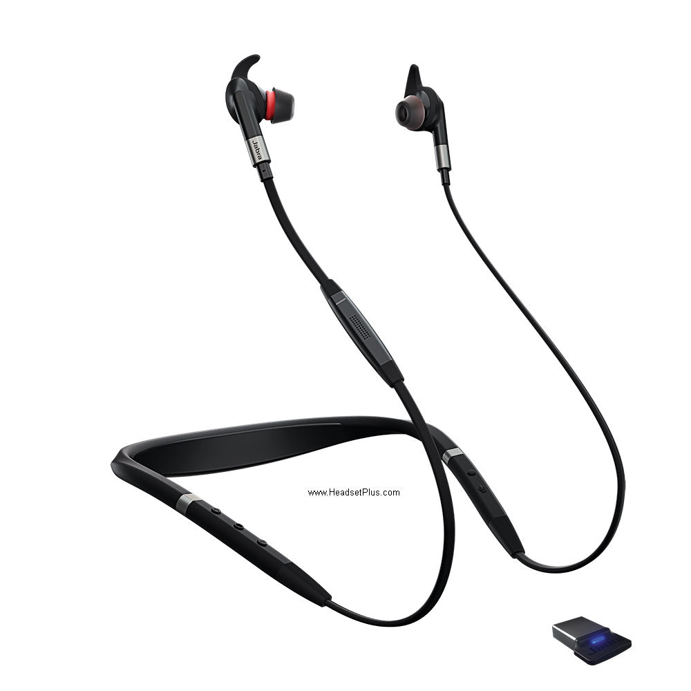 Jabra EVOLVE 75e UC + Link 370 Bluetooth USB Earbuds *DISCONTINUED*