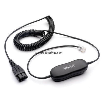Jabra GN1216 QD to RJ-9 Cable for Avaya J100 9600 1600 phone